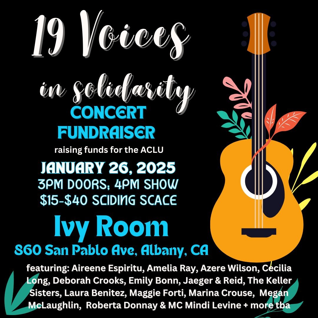 19 Voices in Solidarity fundraising event for ACLU Logo