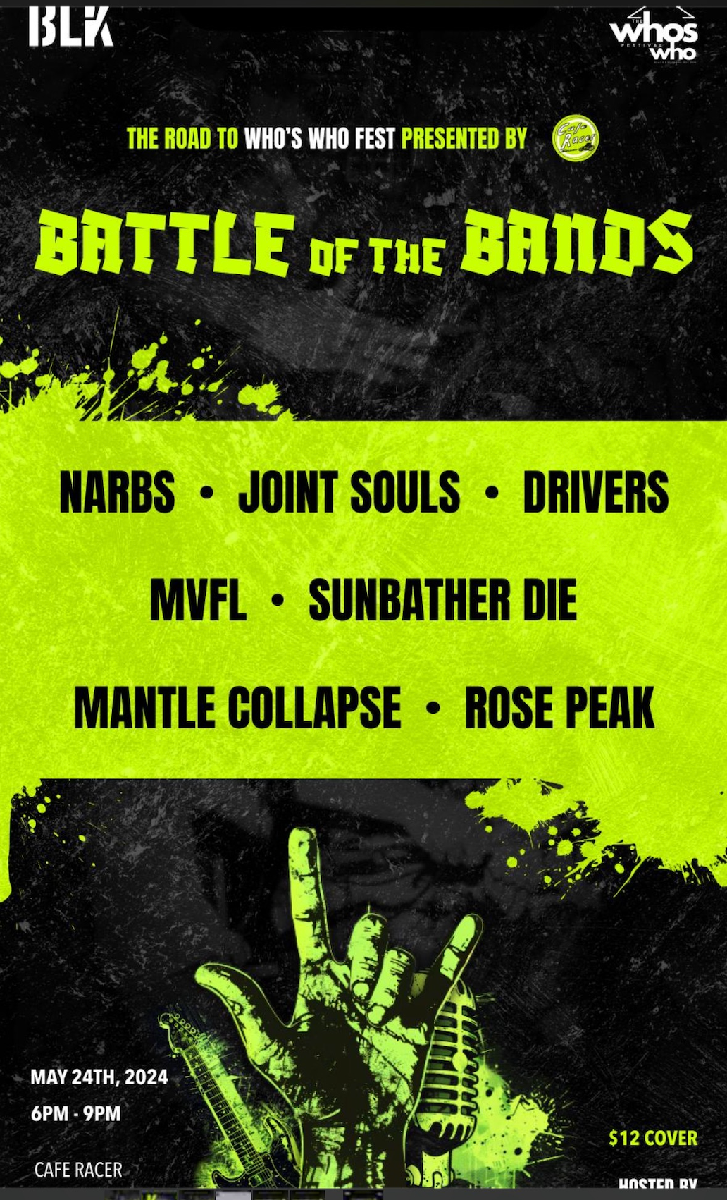 Road to Who's Who Fest - Battle of the Bands Logo