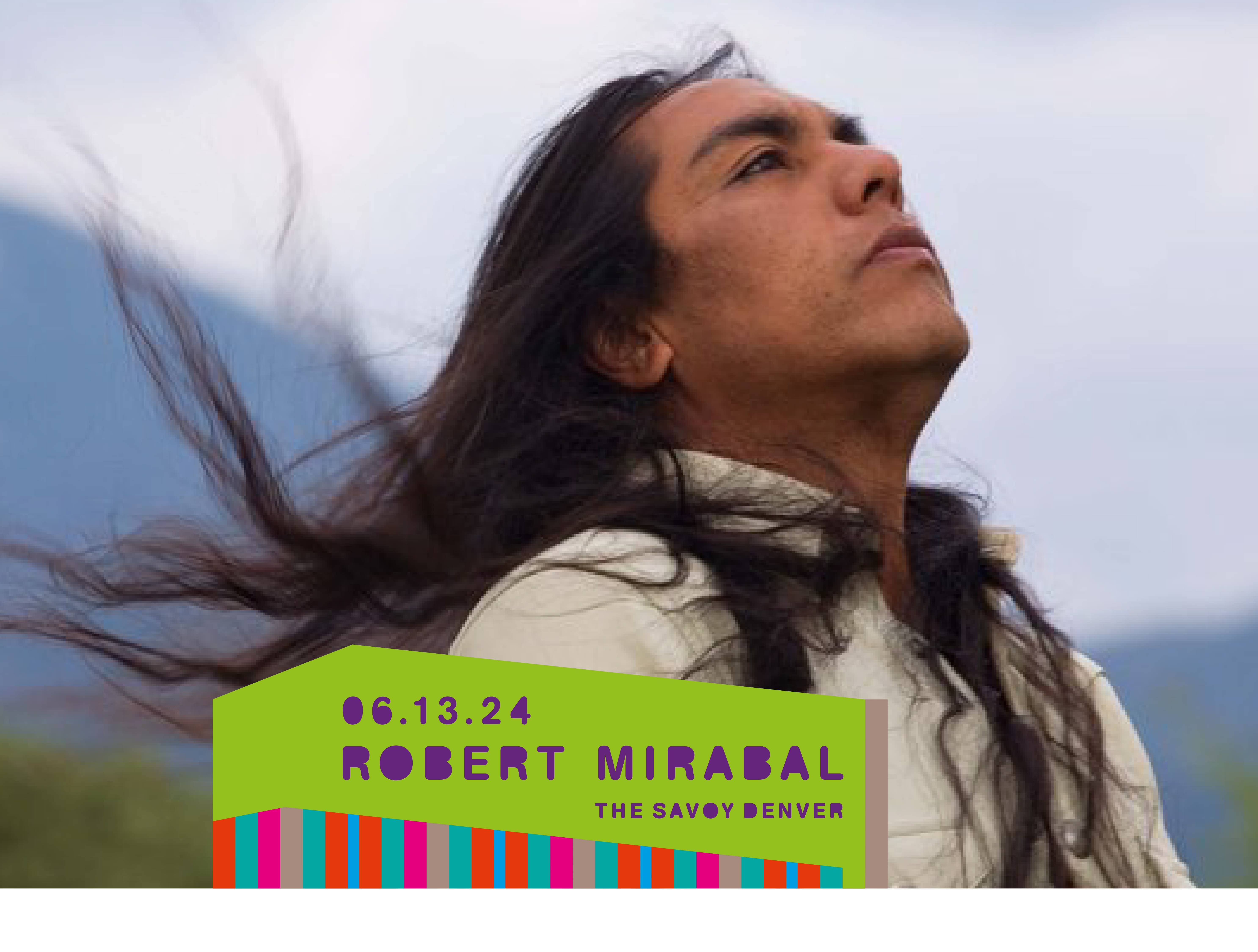 MAS Presents: Robert Mirabal Logo