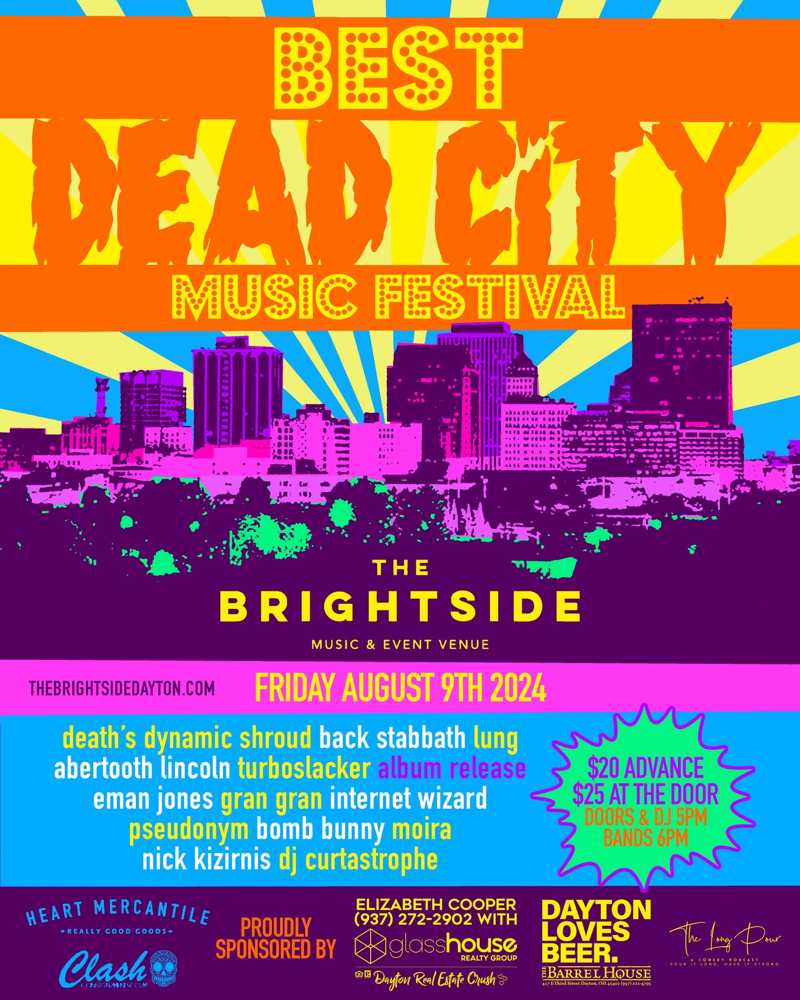 Best Dead City Music Festival - Turboslacker Album Release Logo