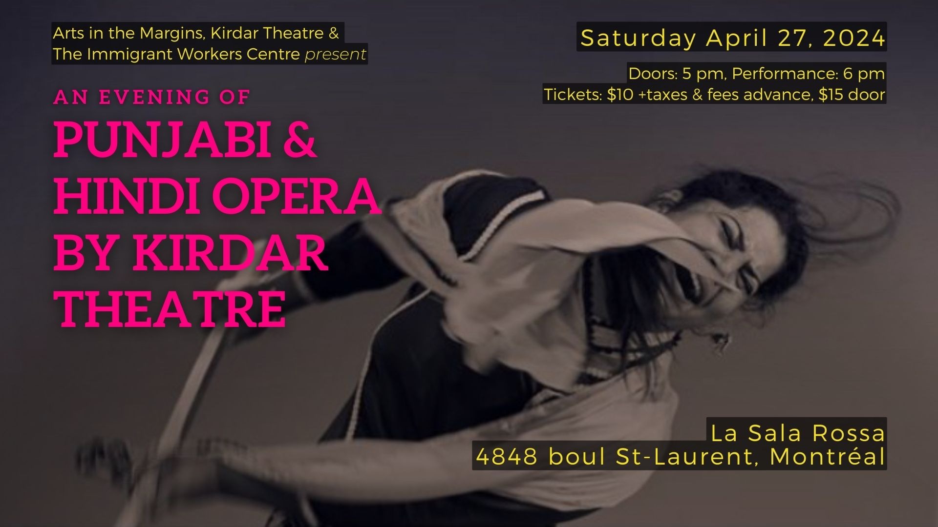 Kirdar Theatre’s Punjabi and Hindi Opera Night Logo