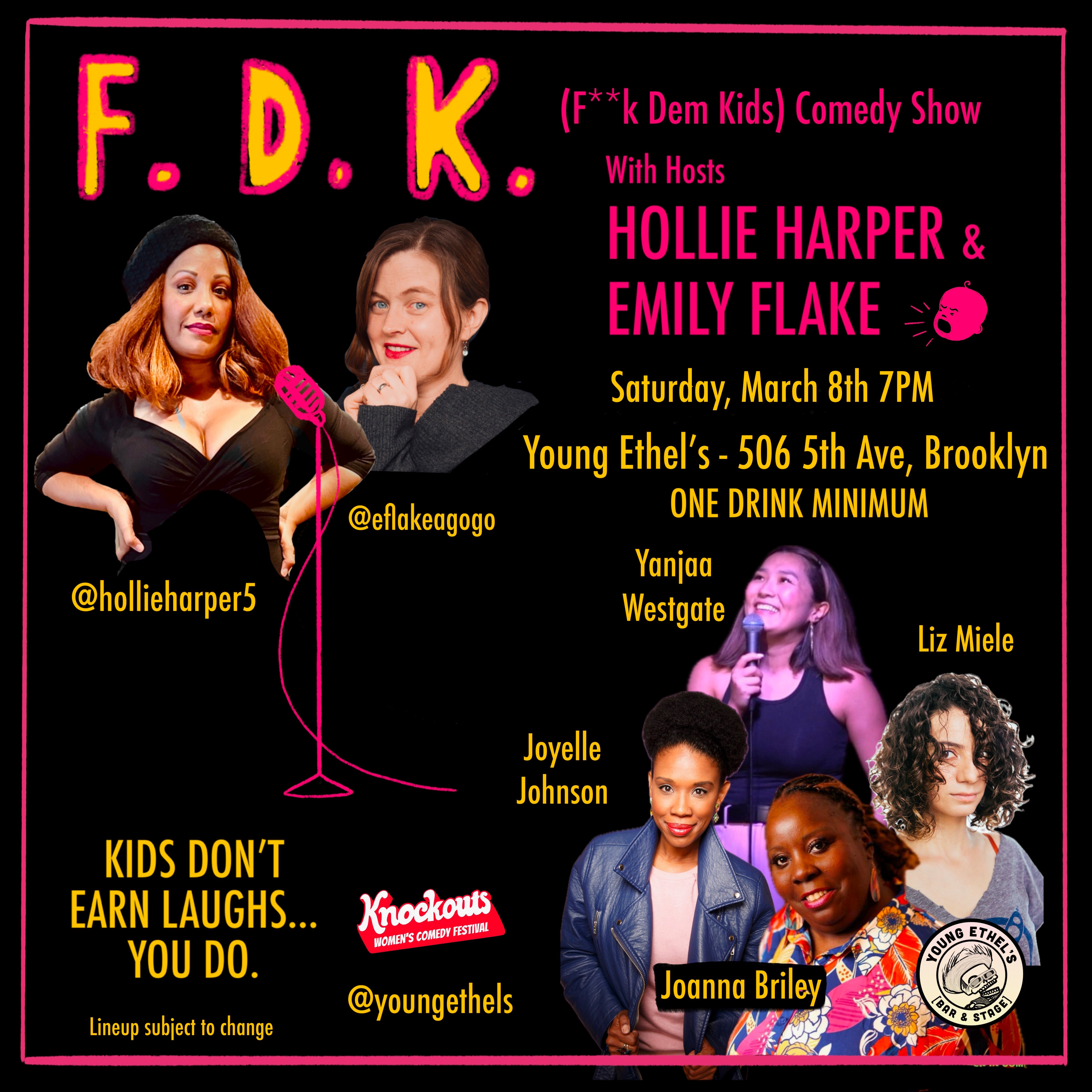 F.D.K. Comedy Show Logo