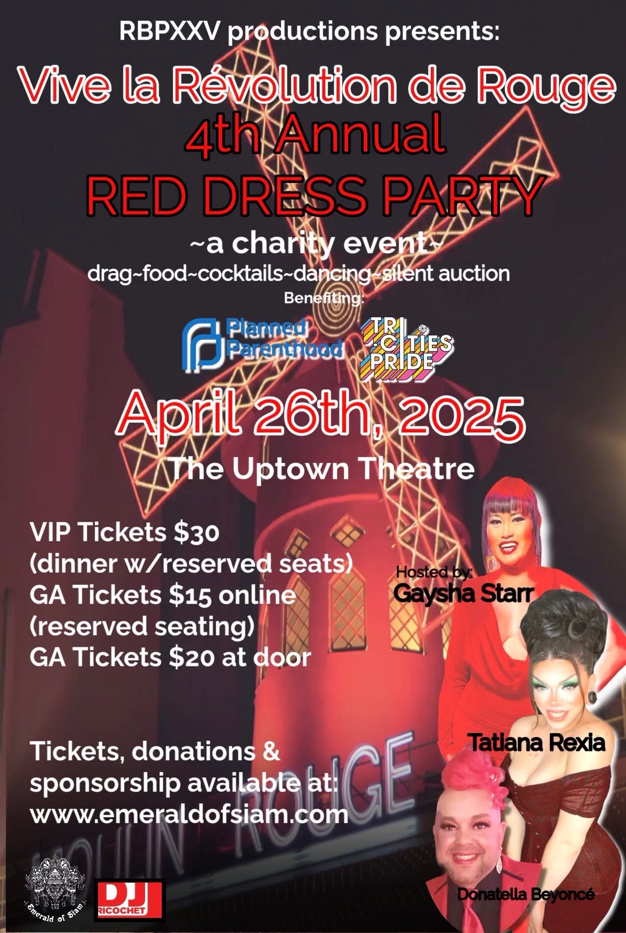 4th Annual RED DRESS PARTY Logo