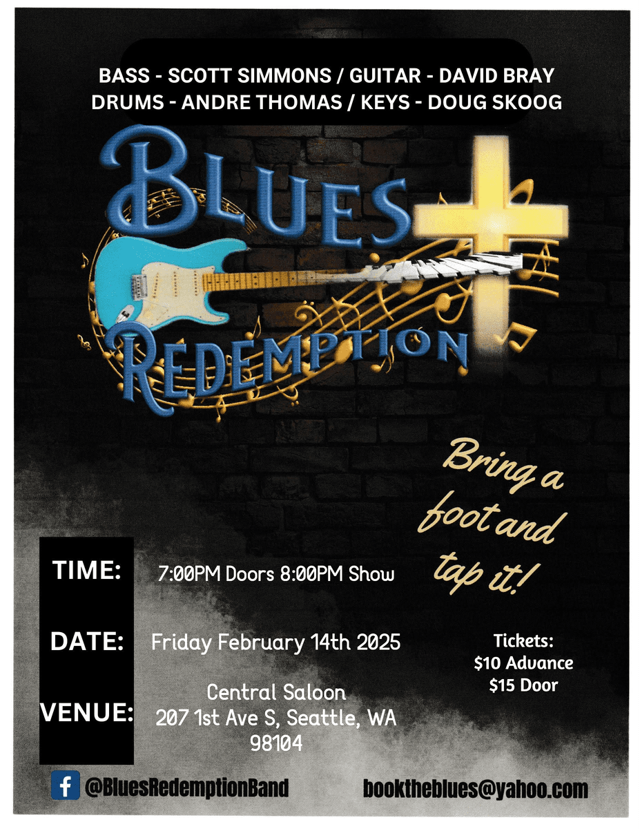 Blues Redemption Live at the Central Logo