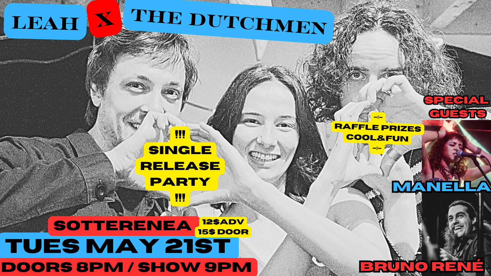 LEAH X THE DUTCHMEN {LAMPLIGHTER 💡 SINGLE RELEASE PARTY} with MANELLA and BRUNO RENÉ Logo