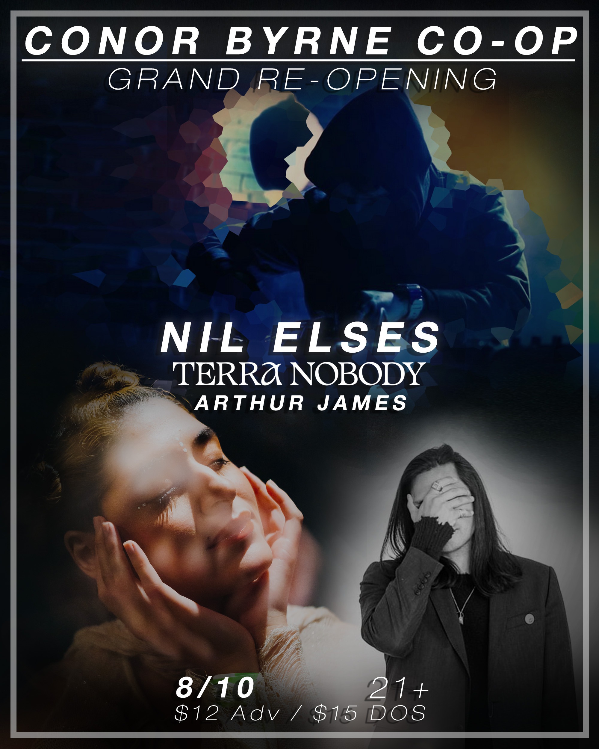 Terra Nobody with Nil Elses & Arthur James Logo