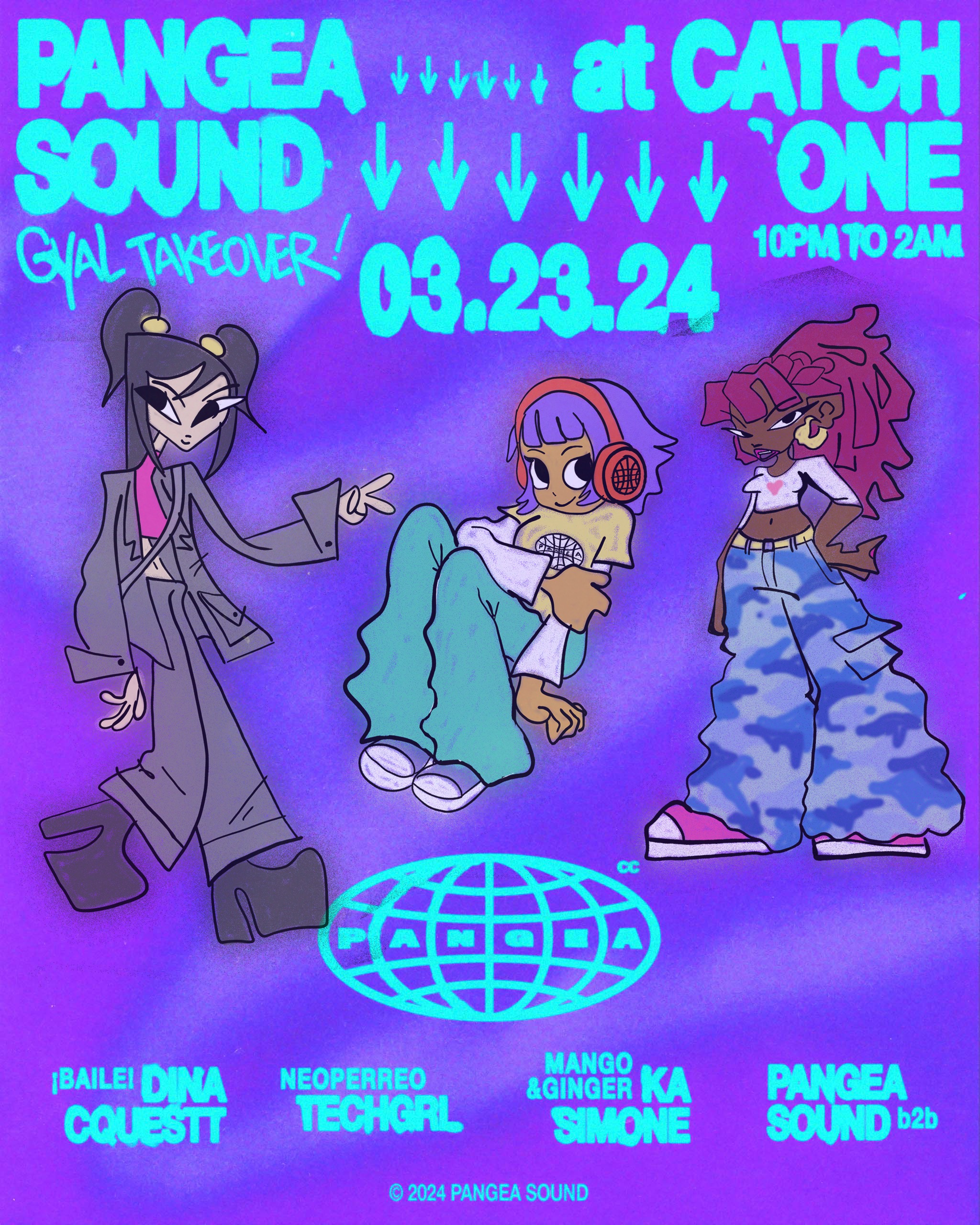 Pangea Sound: Gyal Takeover! Logo