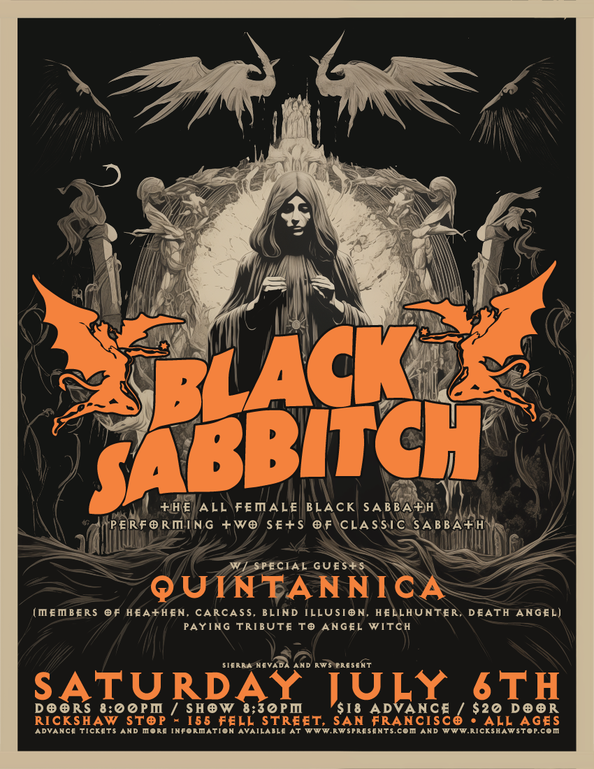 Black Sabbitch (the all female black sabbath) Logo