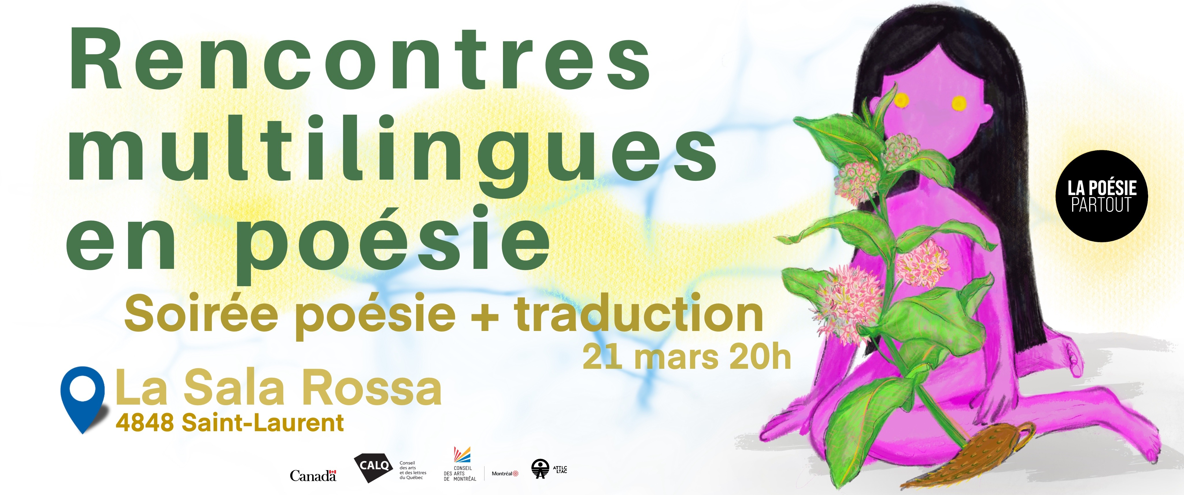 Soirée poésie + traduction Logo