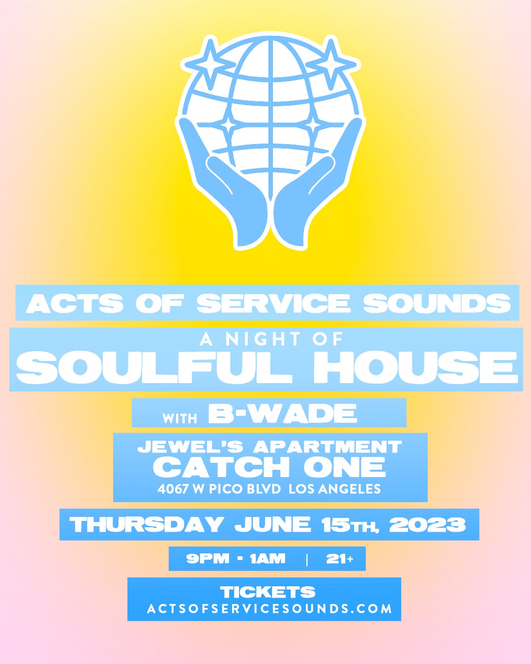 Acts Of Service Sounds: A Night Of Soulful House with B-Wade Logo