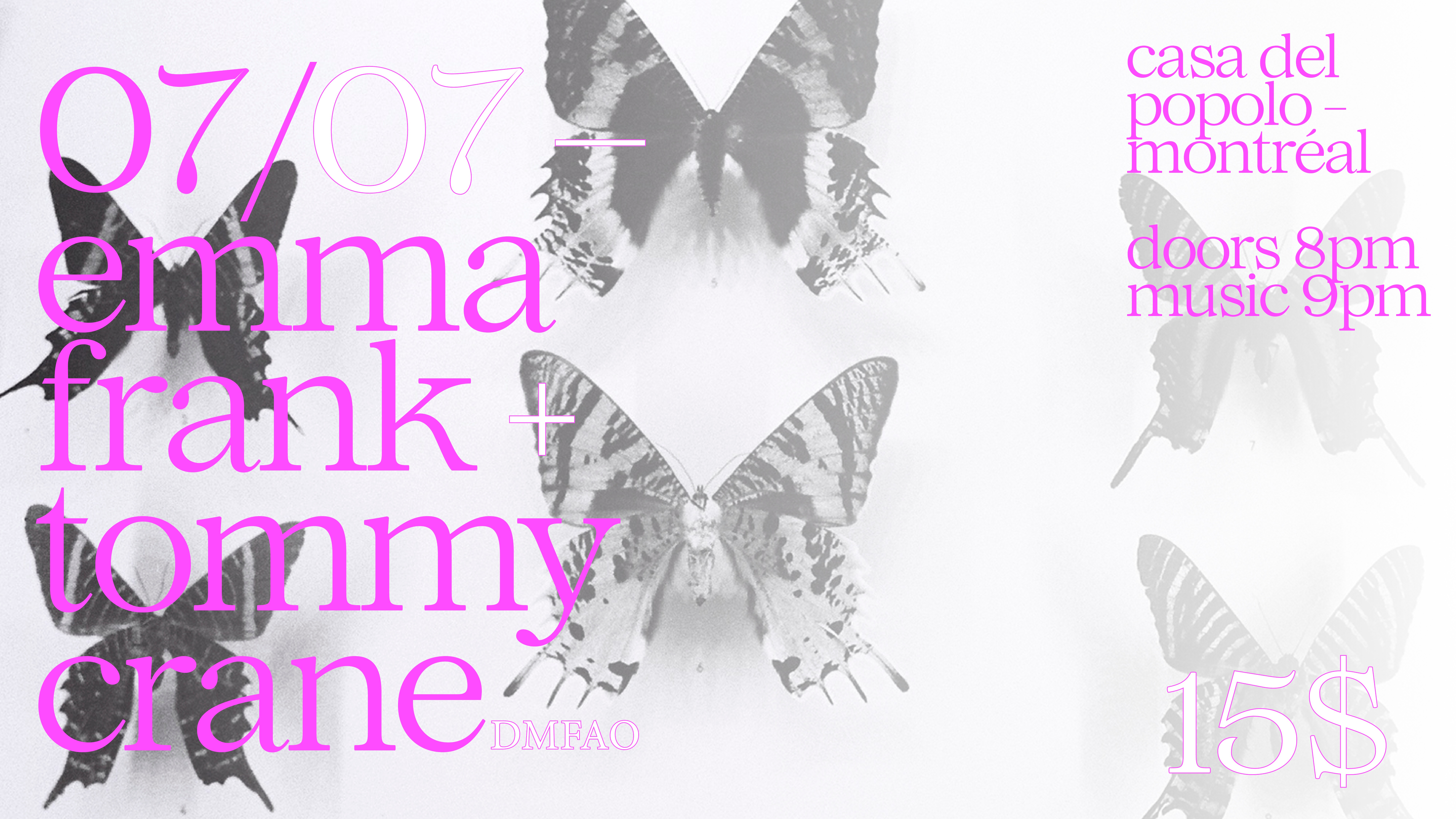 Emma Frank and Tommy Crane Dance Music For All Occasions Logo