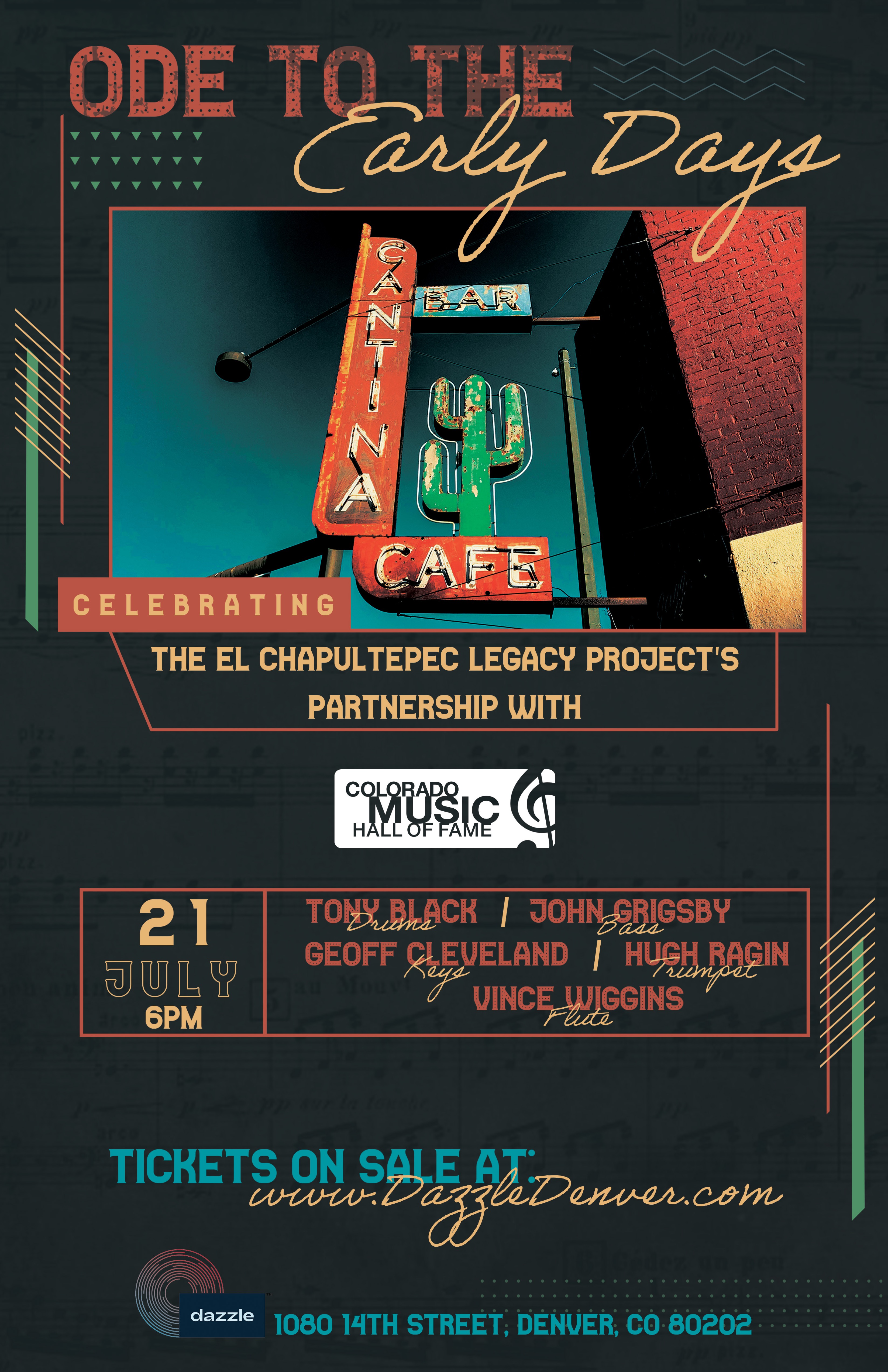 El Chapultepec Legacy Project/Colorado Music Hall of Fame Logo