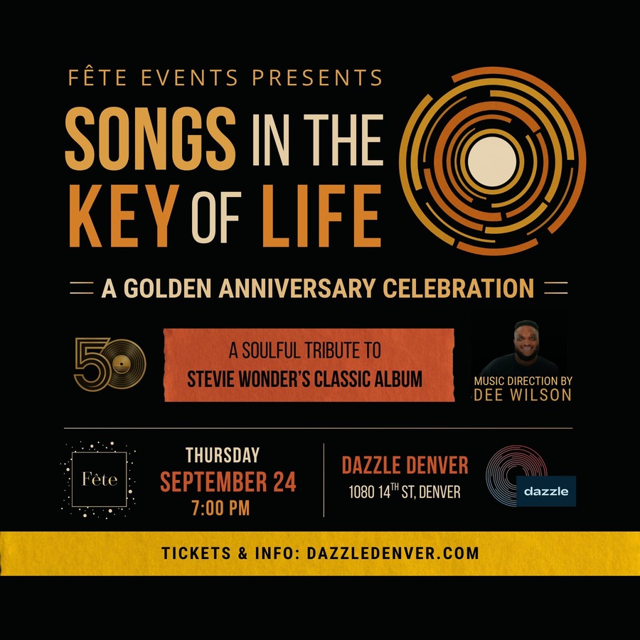 Songs in the Key of Life: A Golden Anniversary Celebration artwork from Dazzle Denver