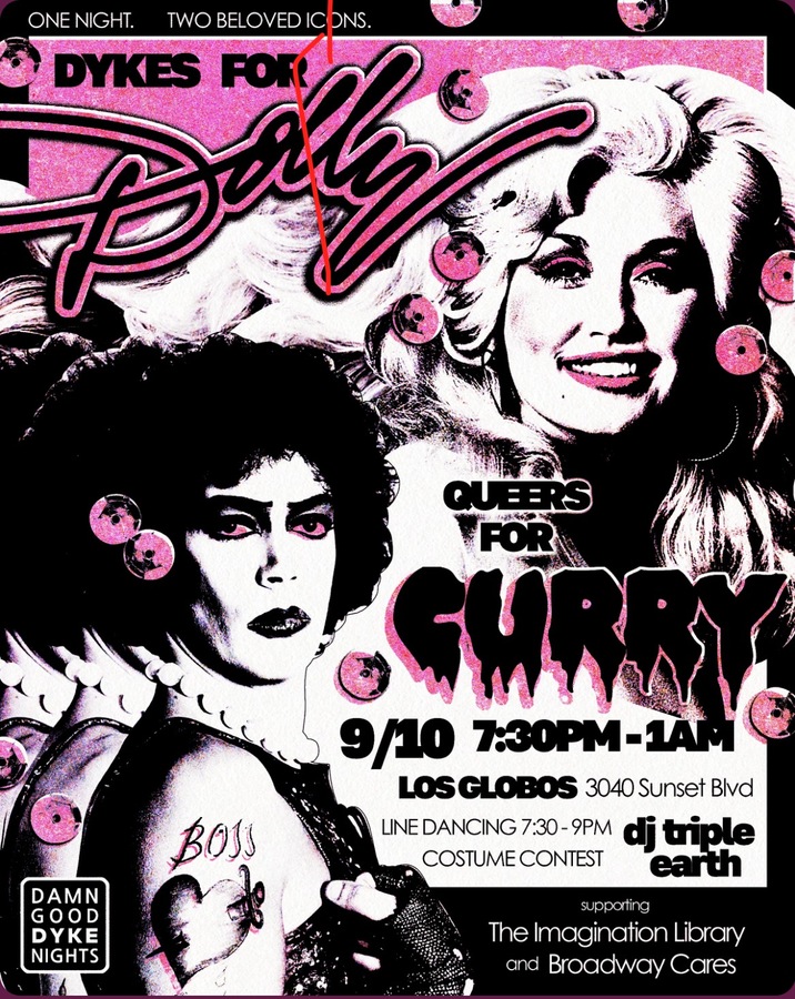 Dykes for Dolly + Queers for Curry