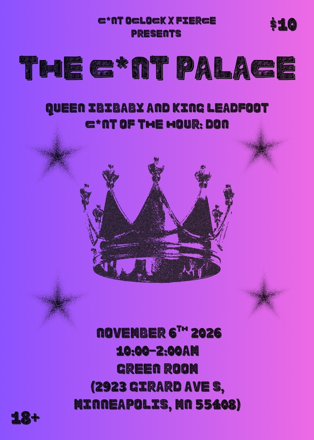 C*NT O'CLOCK - The C*nt Palace