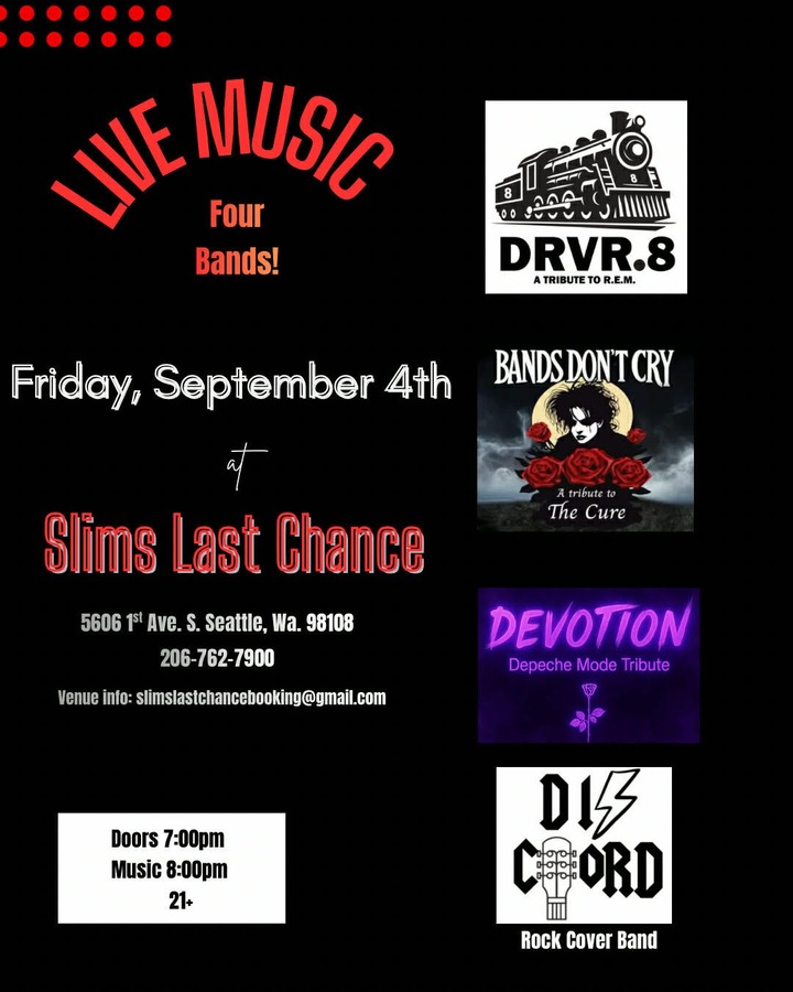 Bands Dont Cry, Dévotion, Dis Chord, Drvr 8 at Slim's Last Chance