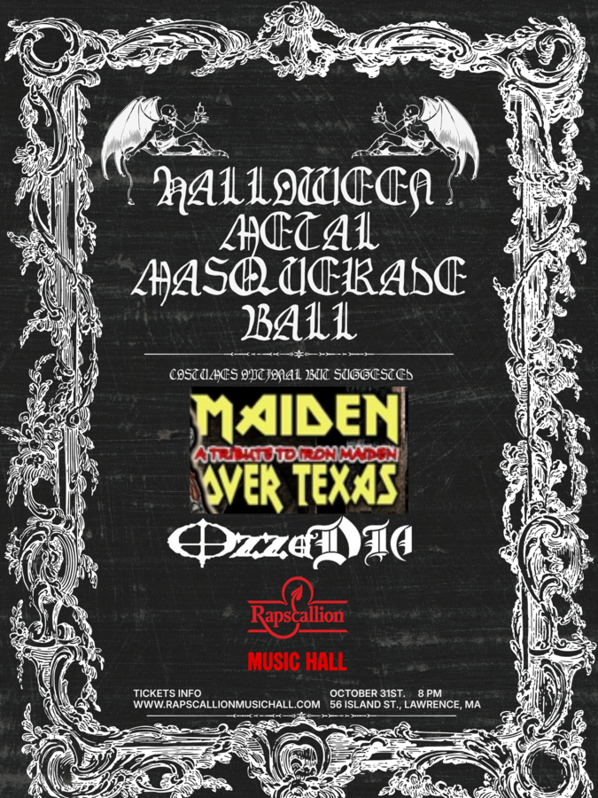 Metal Halloween Masquerade Ball featuring Maiden Over Texas and OZZADIA