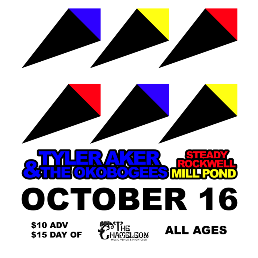 Tyler Aker & the Okobogees with Steady Rockwell and Mill Pond