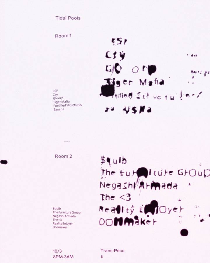 Tidal Pools: ESP / Tiger Mafia / Cry / $quib / Negashi Armada + More