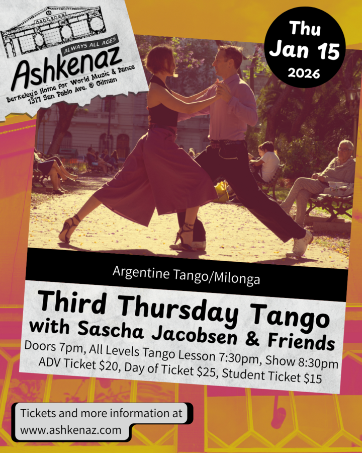Third Thursday Tango • Ashkenaz Music & Dance Community Center