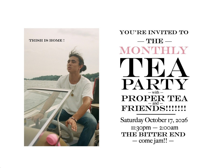Monthly Tea Party W/ Proper Tea