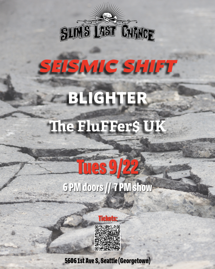 Seismic Shift, Blighter, The Fluffer$ UK at Slim's Last Chance