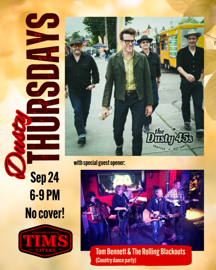 Tom Bennett & The Rolling Blackouts, The Dusty 45s at Tim's Tavern