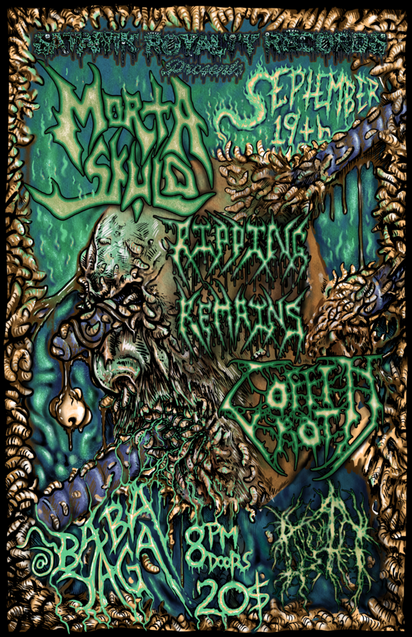Morta Skuld, Ripping Remains, Coffin Rot and Noroth at Baba Yaga