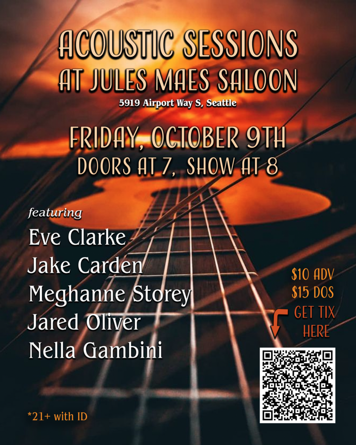 Eve Clarke, Jake Carden, Meghanne Storey, Jared Oliver, Nella Gambini at Jules Maes Saloon
