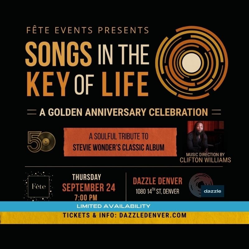 Songs in the Key of Life: A Golden Anniversary Celebration artwork from Dazzle Denver