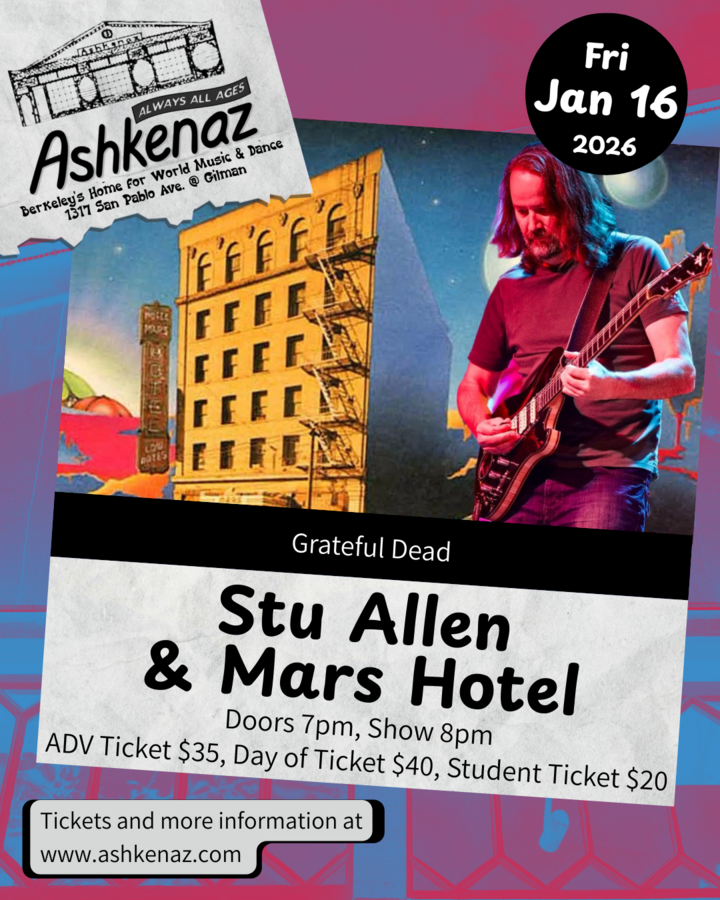 Stu Allen & Mars Hotel • Ashkenaz Music & Dance Community Center