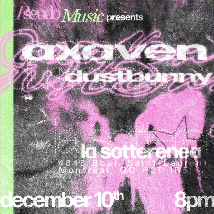 Pseudo Music presents: Axaven + Dustbunny