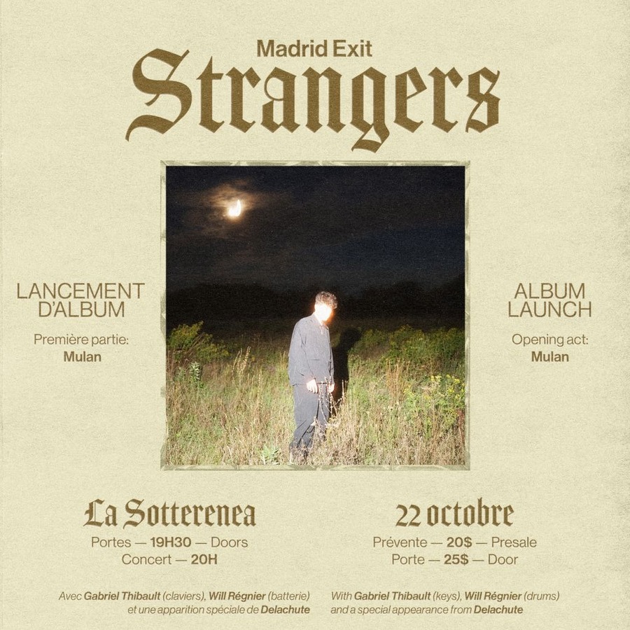 MADRID EXIT - 'STRANGERS' LANCEMENT D'ALBUM/ALBUM LAUNCH - w/ Mulan