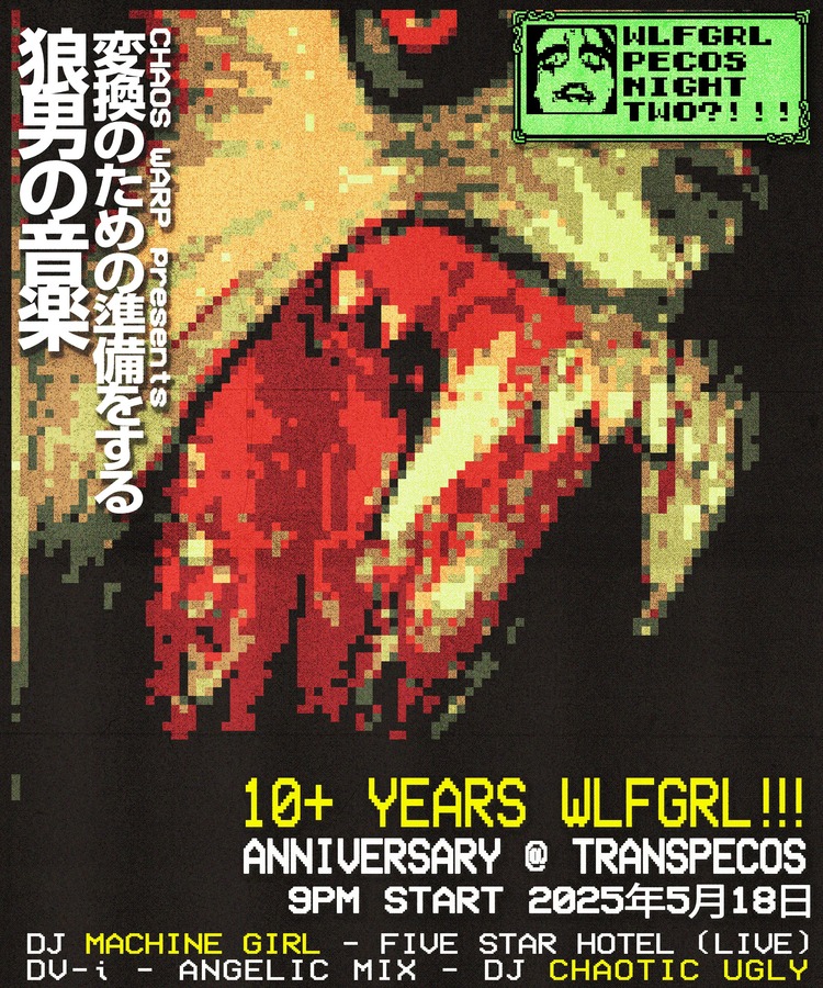 9PM [ NIGHT 2 ] Chaos Warp Presents: Machine Girl 10+ Years