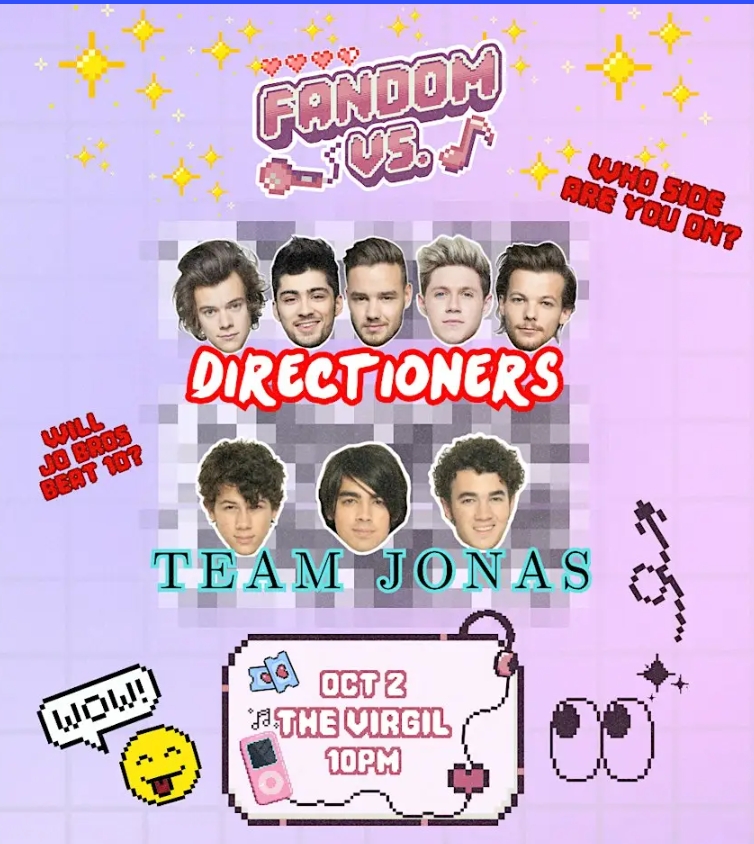 FANDOM VS: One Direction VS Jonas Brothers