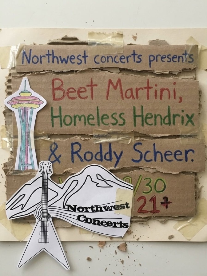 Beet Martini, Homeless Hendrix, Roddy Scheer at Slim's Last Chance