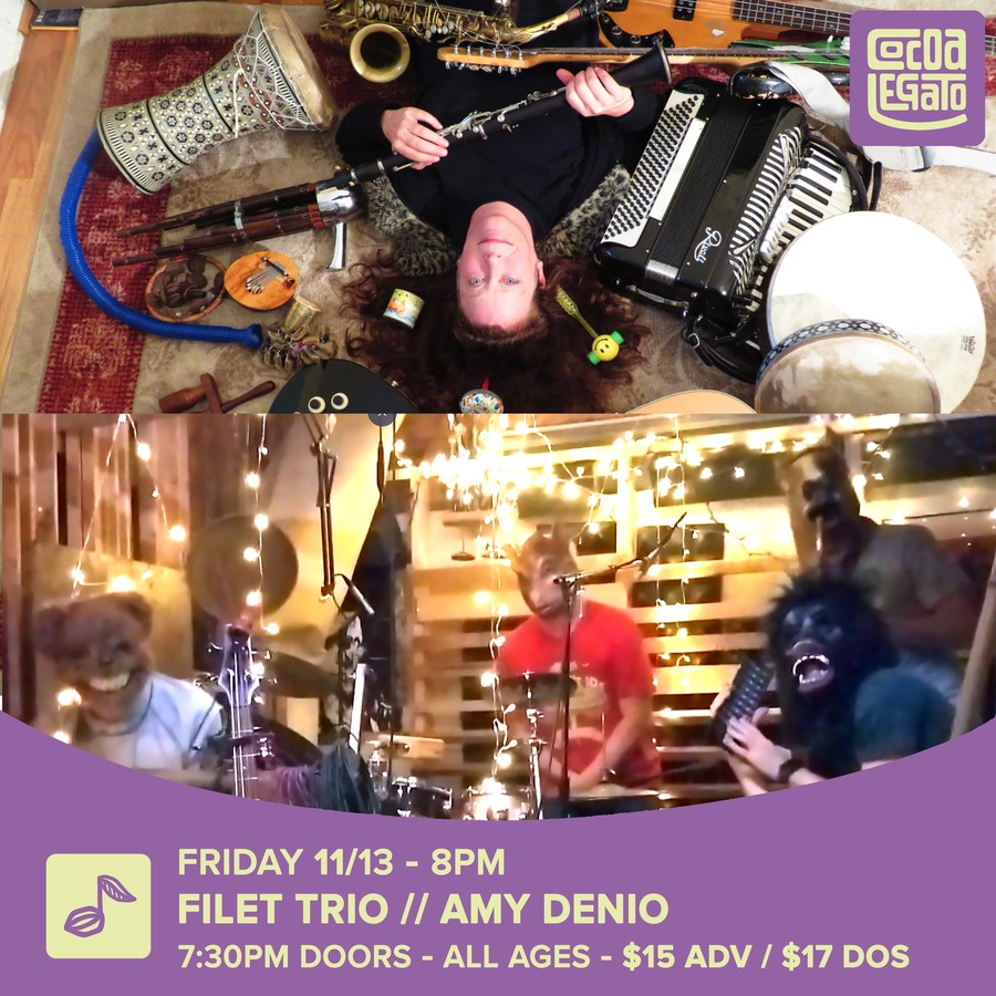 Filet Trio, Amy Denio at Cocoa Legato