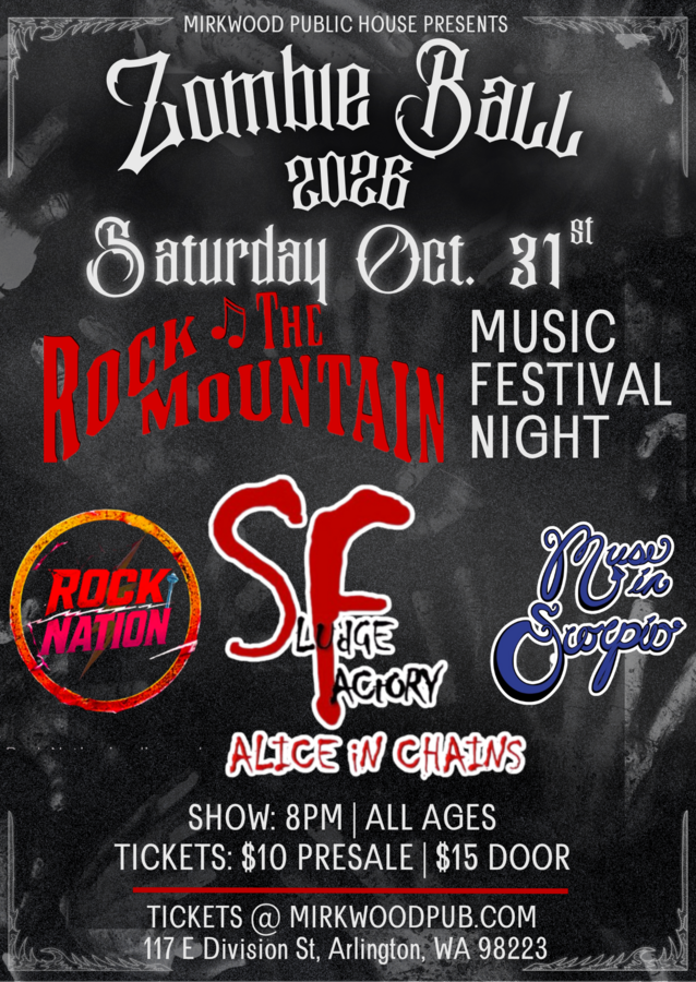 Zombie Ball Halloween: Sludge Factory, Rock Nation, Muse in Scorpio