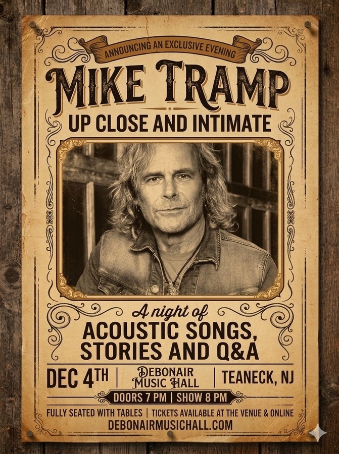 Mike Tramp Up Close and Intimate