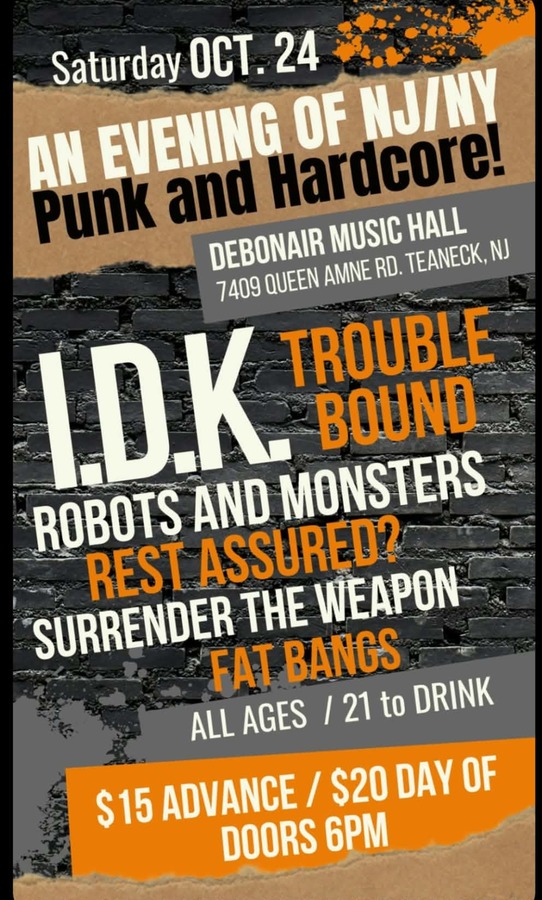 An Evening of NJ/NY Punk/Hardcore