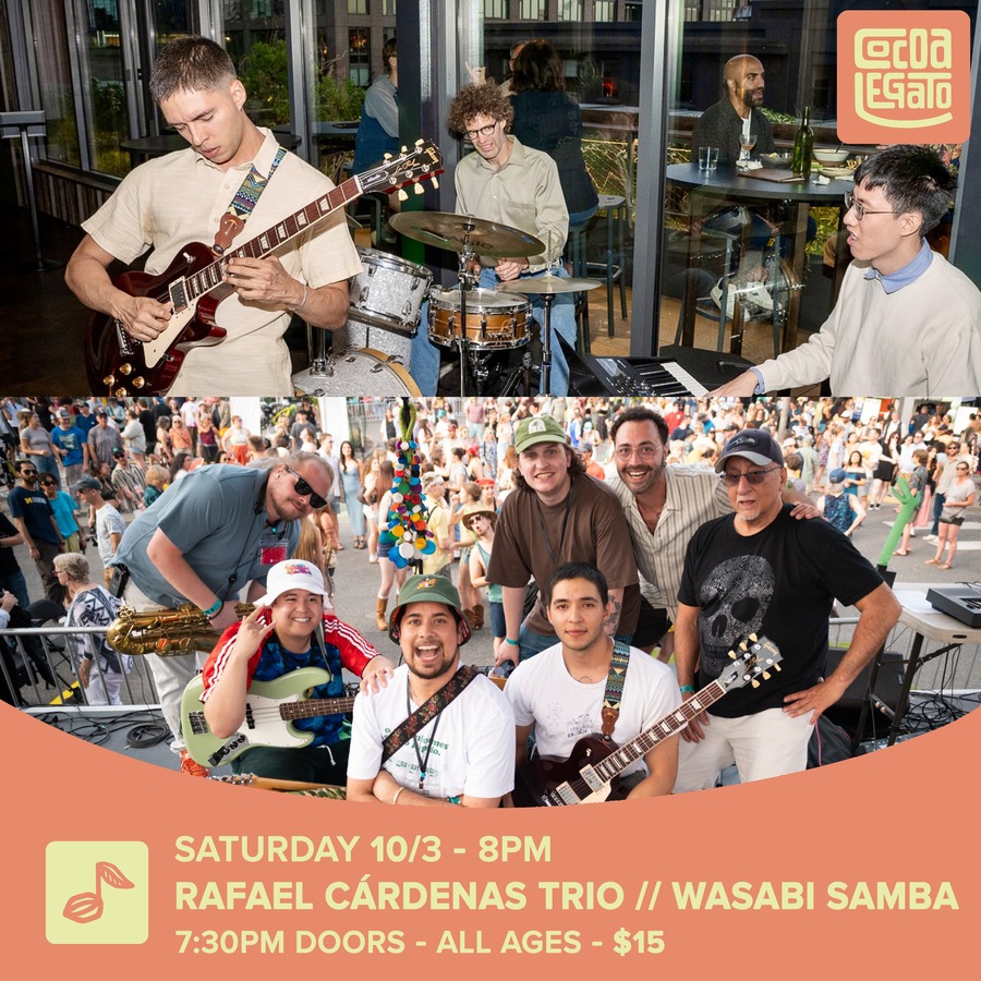 Rafael Cárdenas Trio, Wasabi Samba at Cocoa Legato