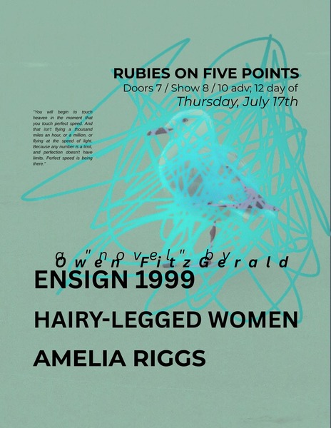Owen Fitzgerald Presents: Ensign 1999, a Live Rock Novel Logo