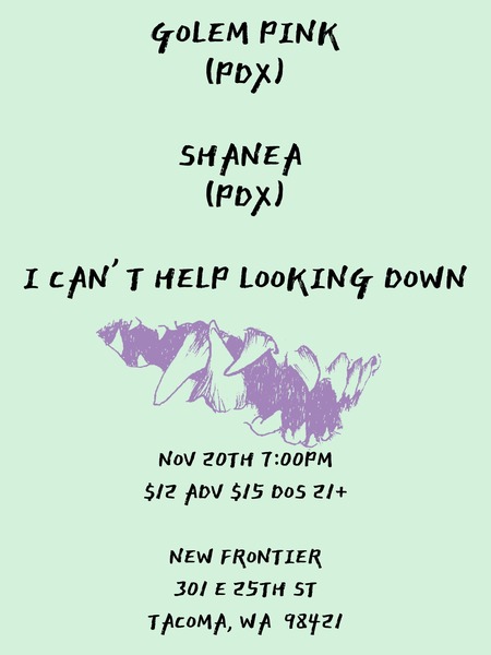 SHANEA | GOLEM PINK | I CAN'T HELP LOOKING DOWN Logo
