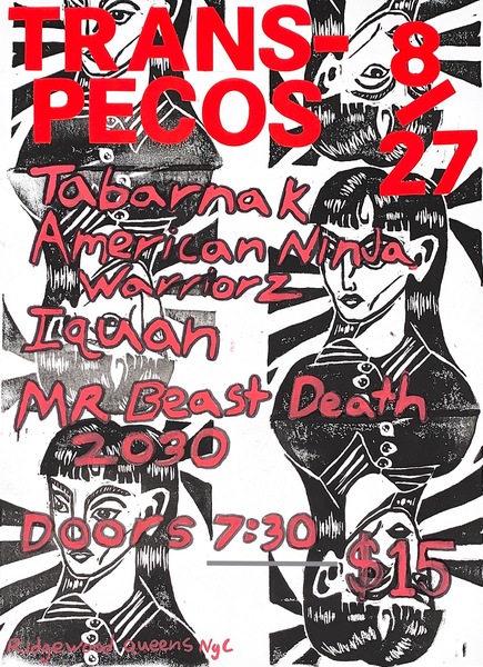 Tabarnak / American Ninja Warriorz / Iquan / Mr Beast Death 2030 Logo