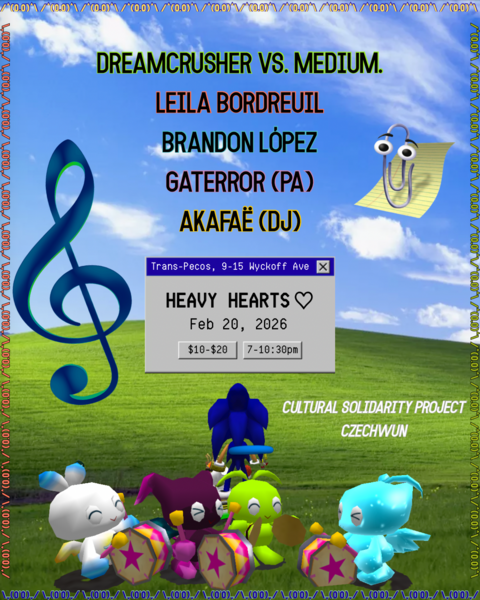 Heavy Hearts: Dreamcrusher vs. Medium / Leila Bordreuil / Brandon López / Gaterror / AKAFAE Logo