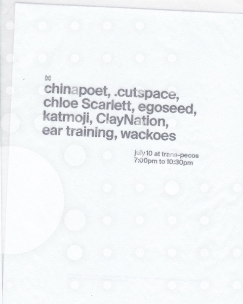 XQT: Chinapoet, .cutspace, chloe Scarlett, egoseed, katmoji, ClayNation, ear training, wackoes Logo