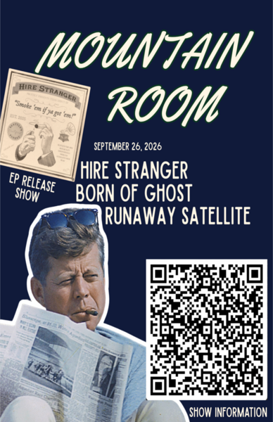 Hire Stranger EP Release Show with Born Of Ghost & Runaway Satellite  Logo