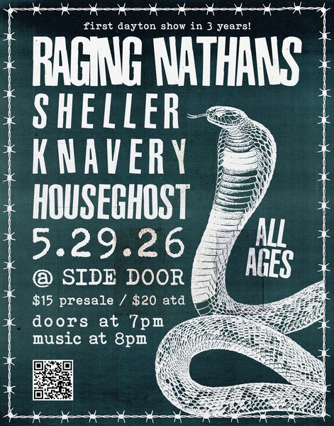 Raging Nathans / sheller / Knavery / Houseghost Logo
