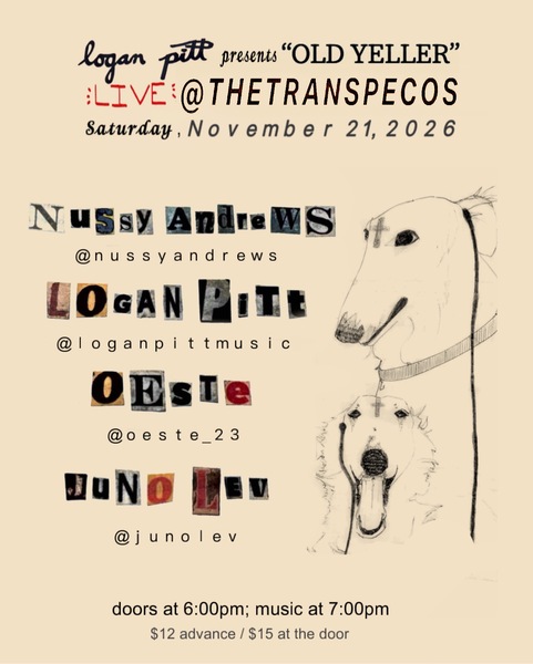 Nussy Andrews / Juno Lev / Logan Pitt / Oeste Logo