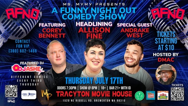 A Funny Night Out: July Edition Logo